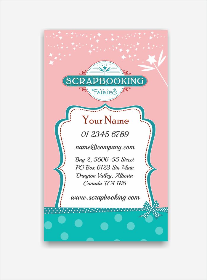 Diseño de Tarjeta de Presentación por IneseRo para Scrapbooking Fairies | Diseño #13151916