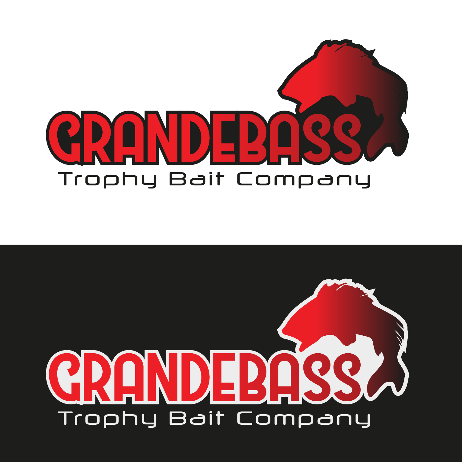 Logo Design by shanchud for GRANDEBASS - Trophy Bait Company | Design #13633588