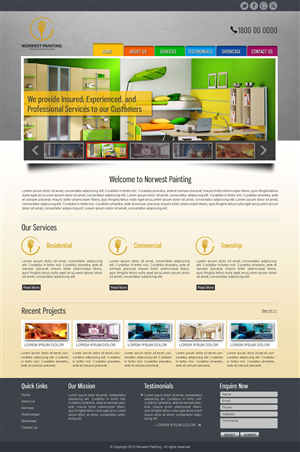 Web Design by vinita for Norwest Painting | Design: #2504354