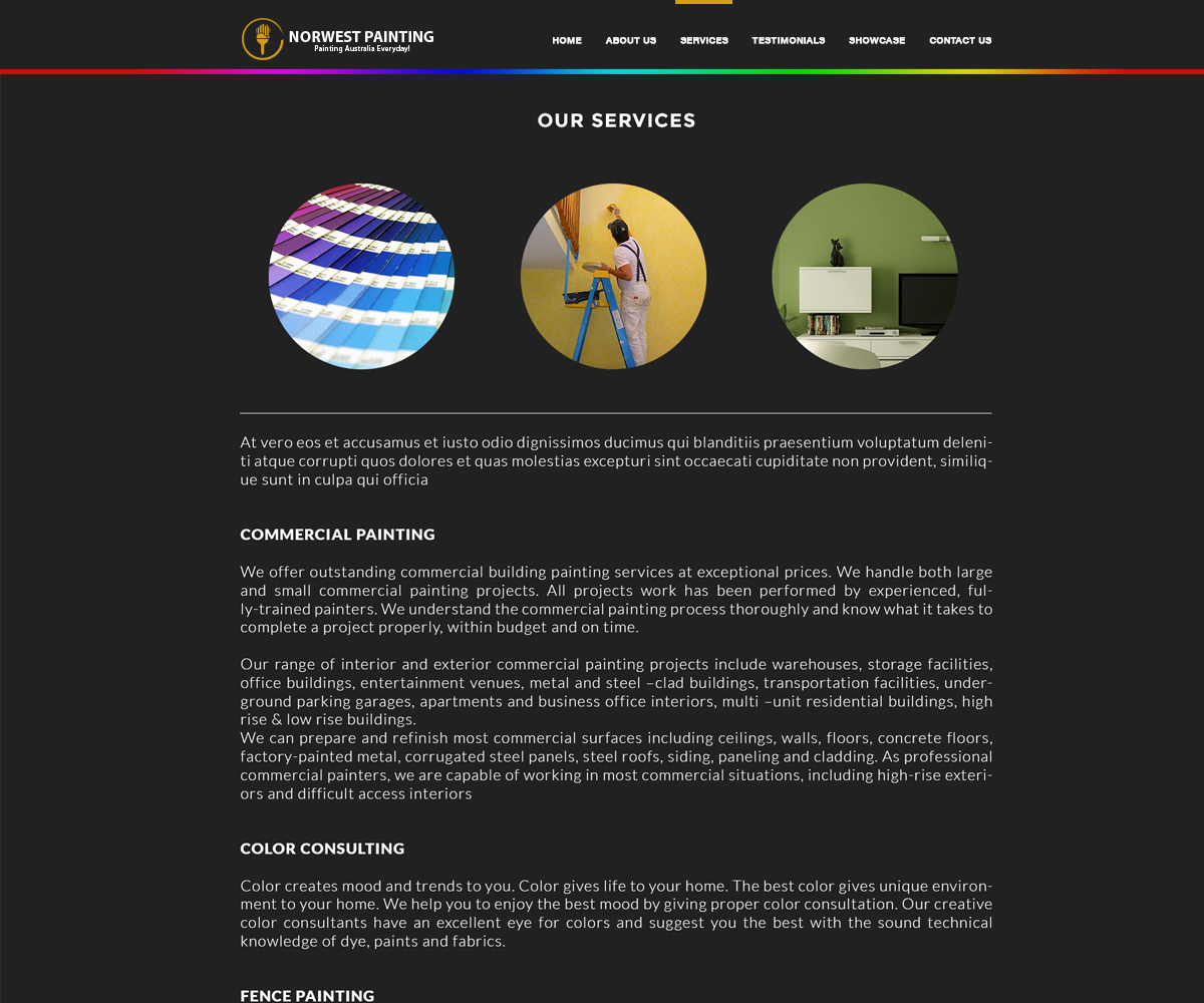 Web Design by Freddwood for Norwest Painting | Design #2484315