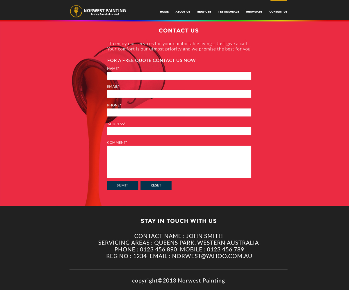 Web Design by Freddwood for Norwest Painting | Design #2484328