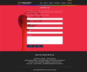 Web Design by Freddwood for Norwest Painting | Design: #2484328