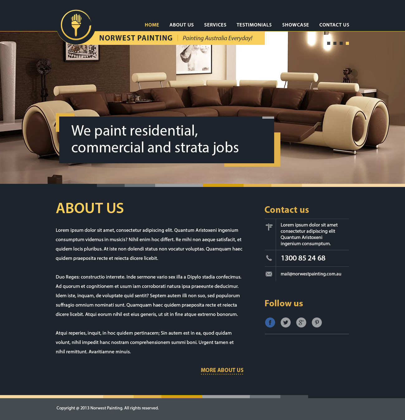 Web Design by Alex D for Norwest Painting | Design #2460544