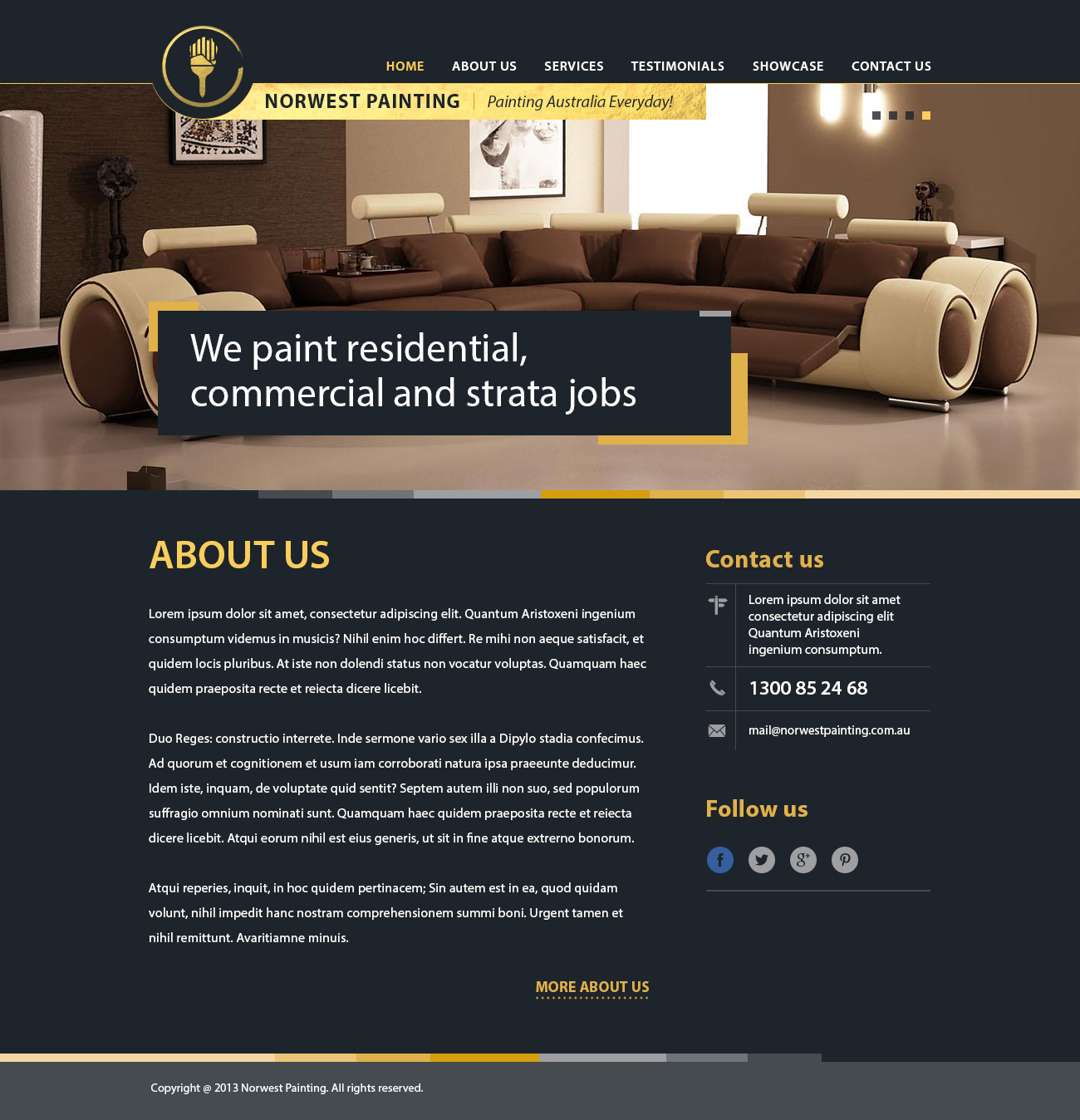 Web Design by Alex D for Norwest Painting | Design #2466183