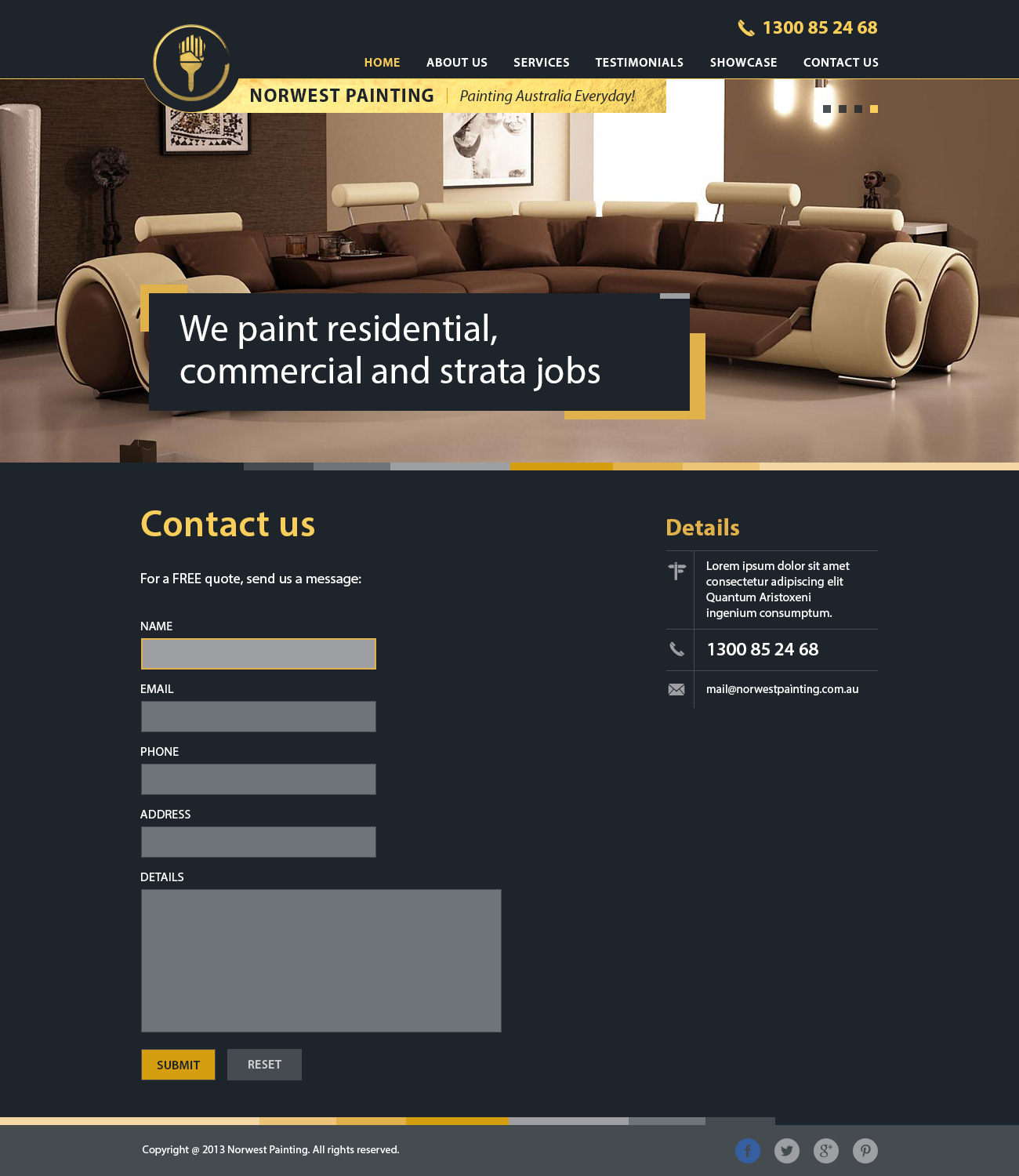 Web Design by Alex D for Norwest Painting | Design #2518536