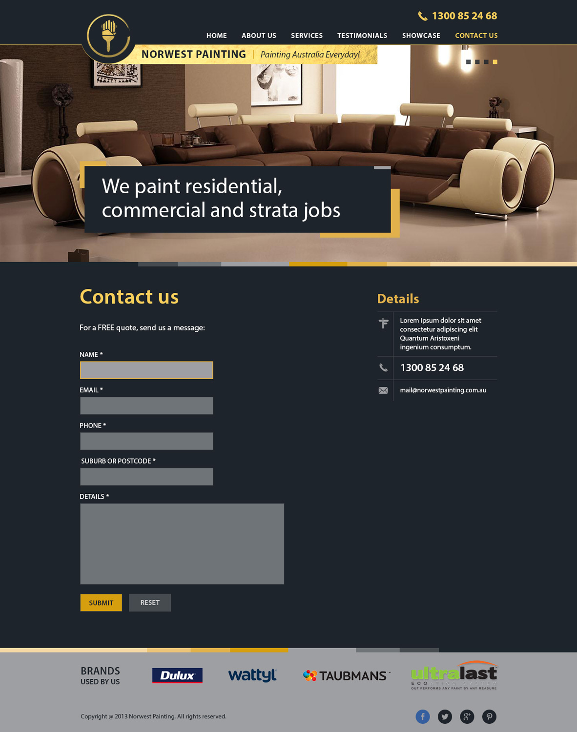 Web Design by Alex D for Norwest Painting | Design #2521258