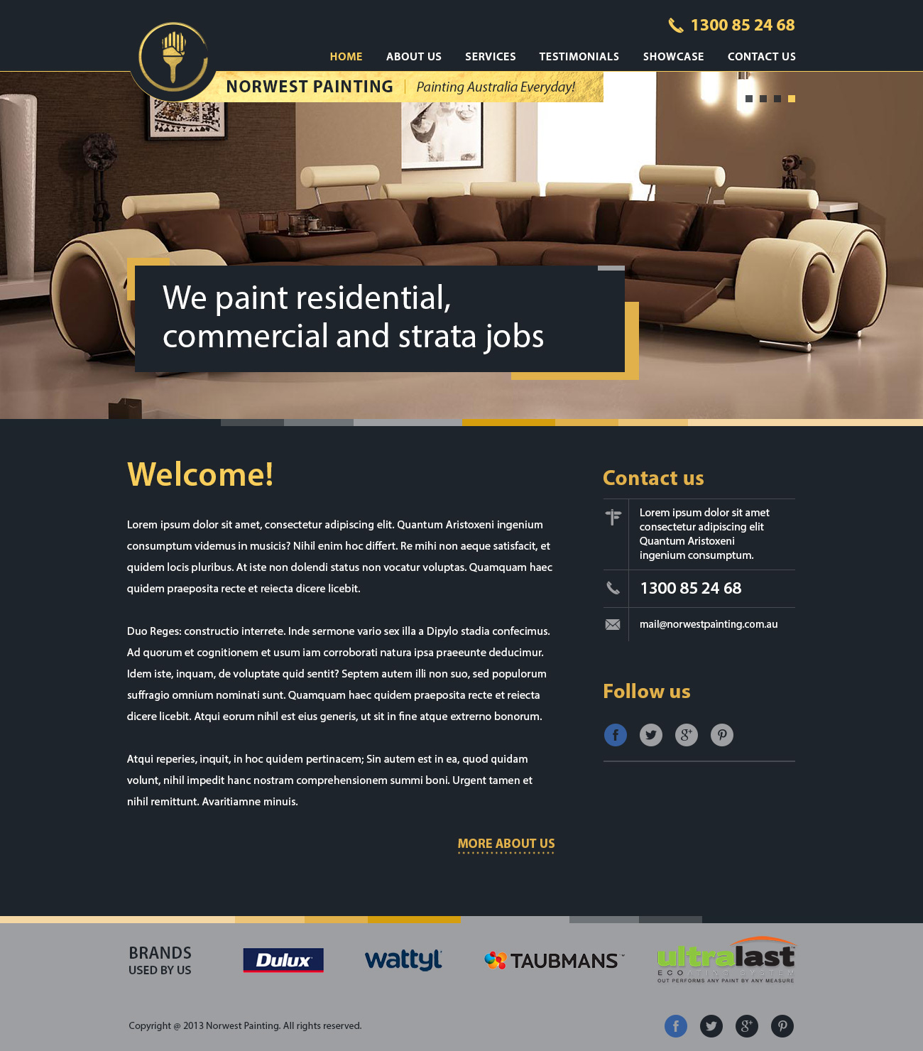 Web Design by Alex D for Norwest Painting | Design #2521260