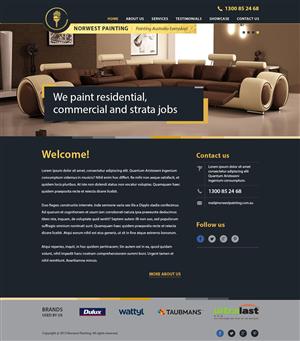 Web Design by Alex D for Norwest Painting | Design: #2521260