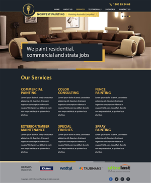 Web Design by Alex D for Norwest Painting | Design: #2521263