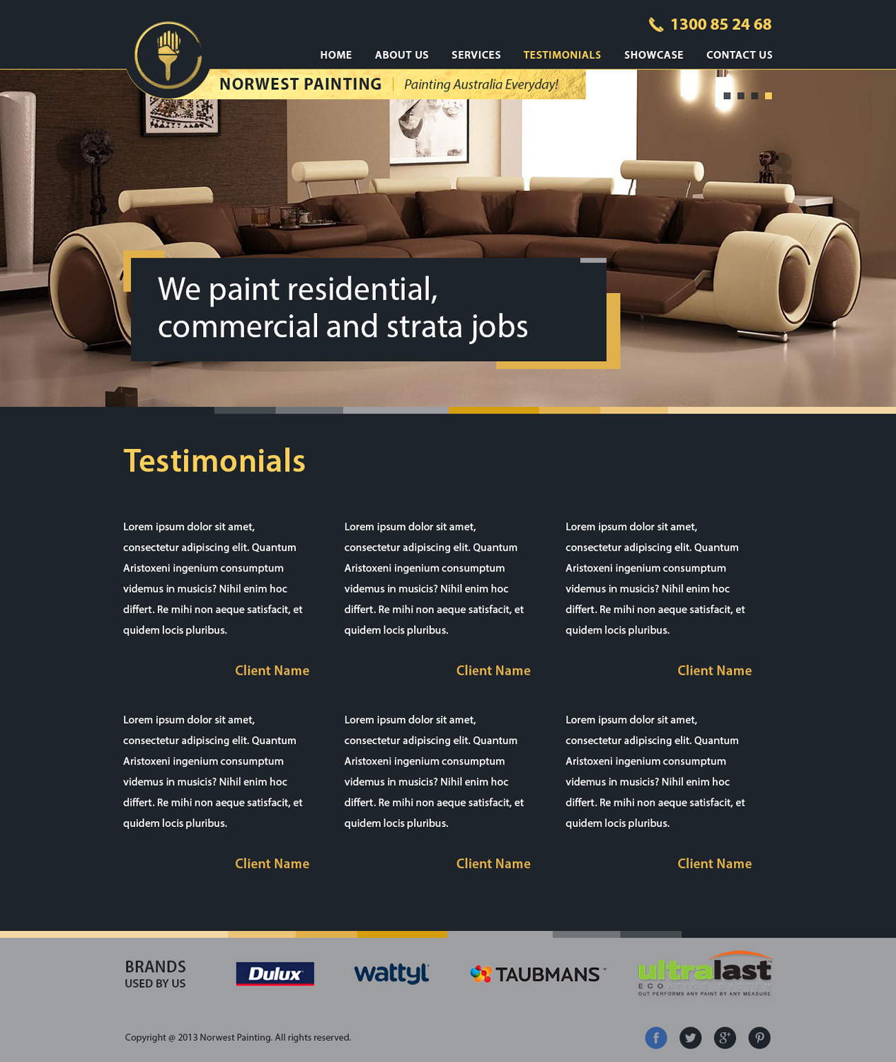 Web Design by Alex D for Norwest Painting | Design #2521269