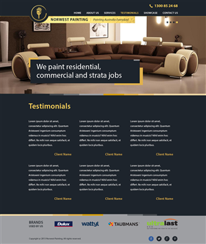 Web Design by Alex D for Norwest Painting | Design: #2521269