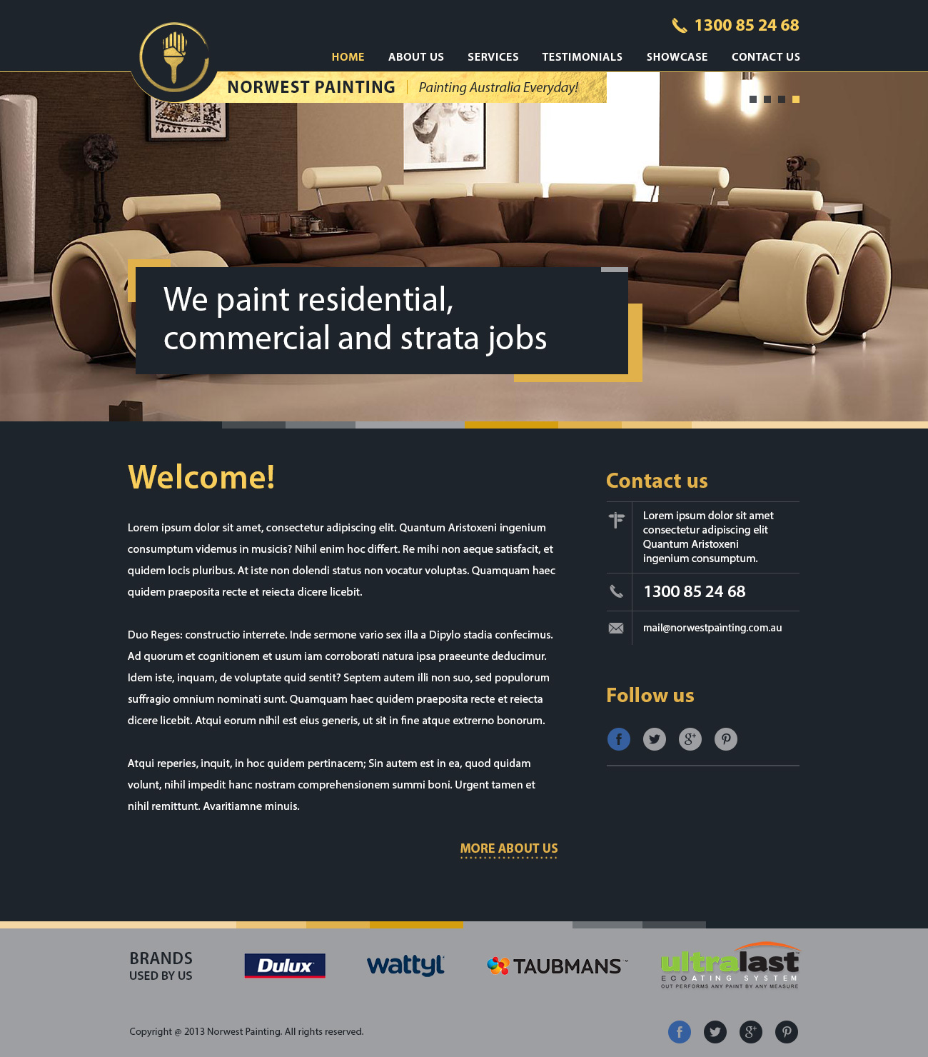 Web Design by Alex D for Norwest Painting | Design #2526614