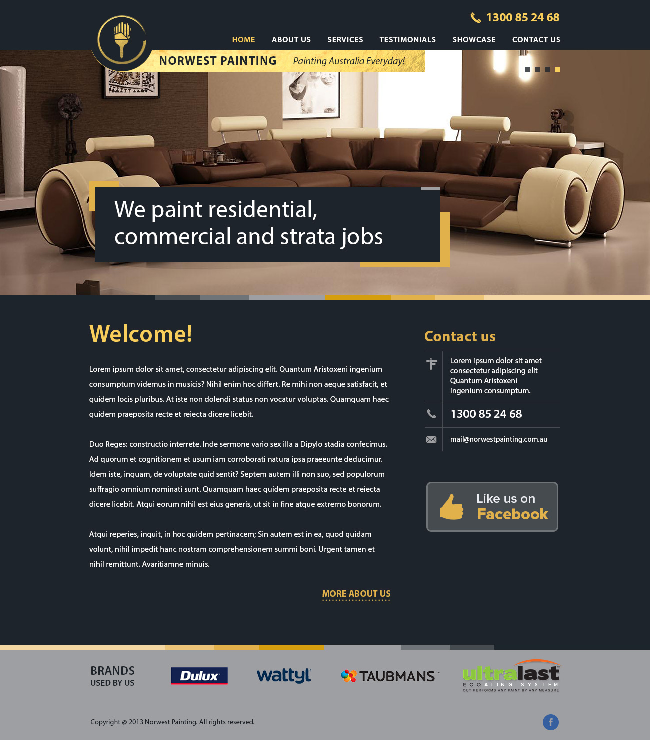Web Design by Alex D for Norwest Painting | Design #2531737