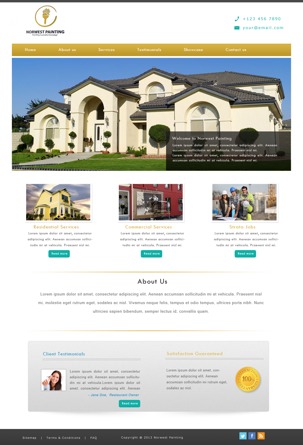 Web Design by JM for Norwest Painting | Design #2475636