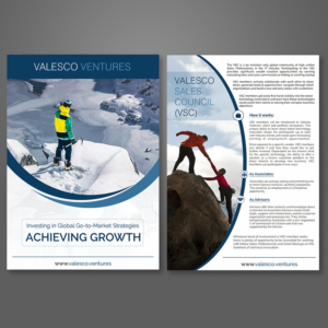 Venture firm needs flyer to attract Sales Professionals as Advisors    | Flyer-Design von ecorokerz