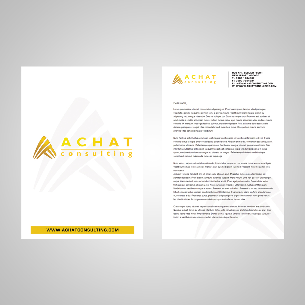 Stationery Design by jAy!... for Achat-Consulting GmbH | Design #585922