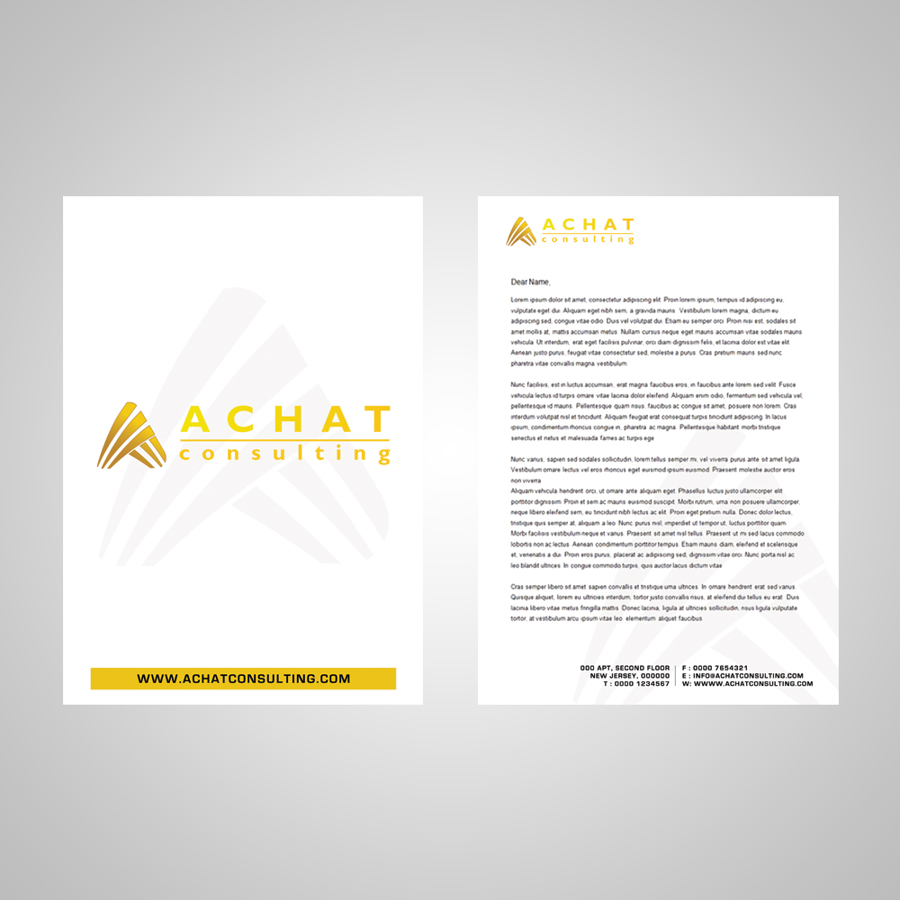 Diseño de Papelería por jAy!... para Achat-Consulting GmbH | Diseño #585923