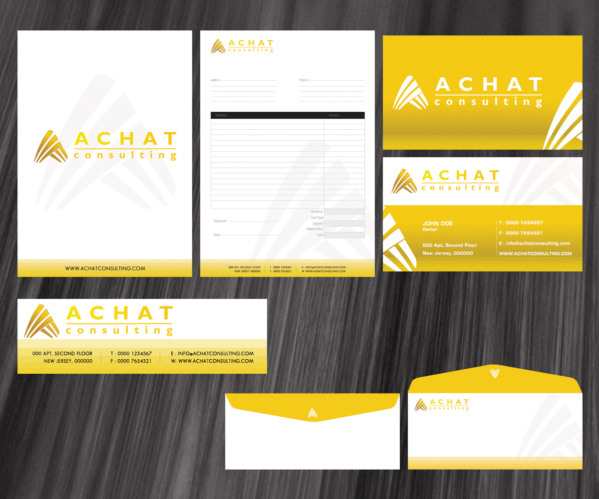 Diseño de Papelería por jAy!... para Achat-Consulting GmbH | Diseño #587082