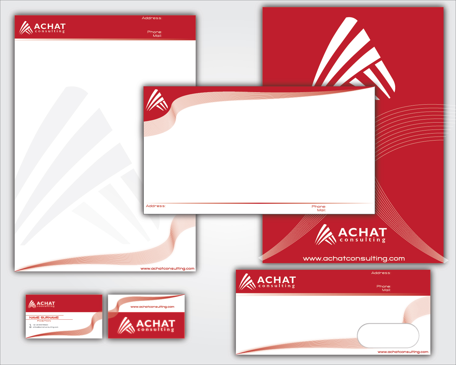 Diseño de Papelería por 34M para Achat-Consulting GmbH | Diseño #586532