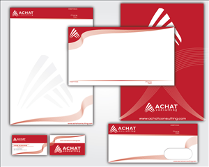 Stationery Design by 34M for Achat-Consulting GmbH | Design: #586533