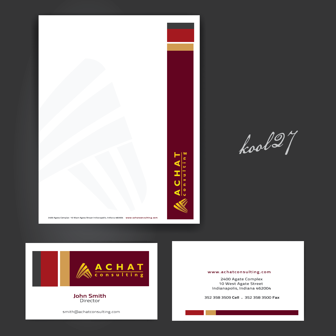 Diseño de Papelería por kool27 para Achat-Consulting GmbH | Diseño #582725