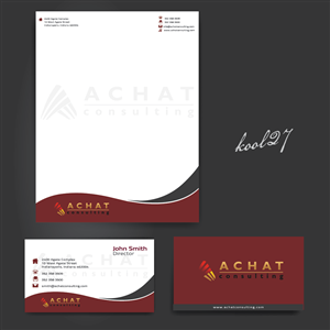 Stationery Design by kool27 for Achat-Consulting GmbH | Design: #586792