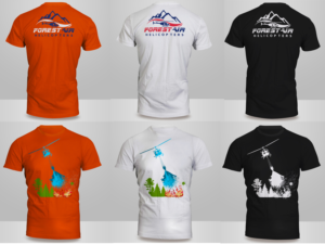 Design de T-shirt par Kero pour Forest Air Helicopters | Design #13139694