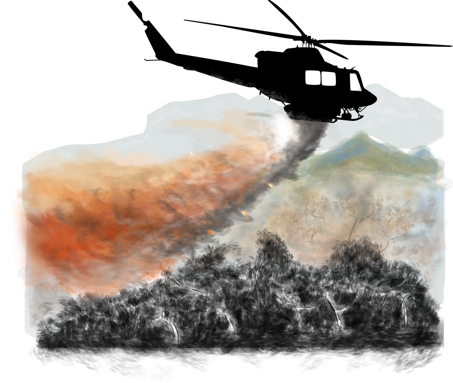 T-shirt Design by 888 Digital Arts for Forest Air Helicopters | Design #13185486