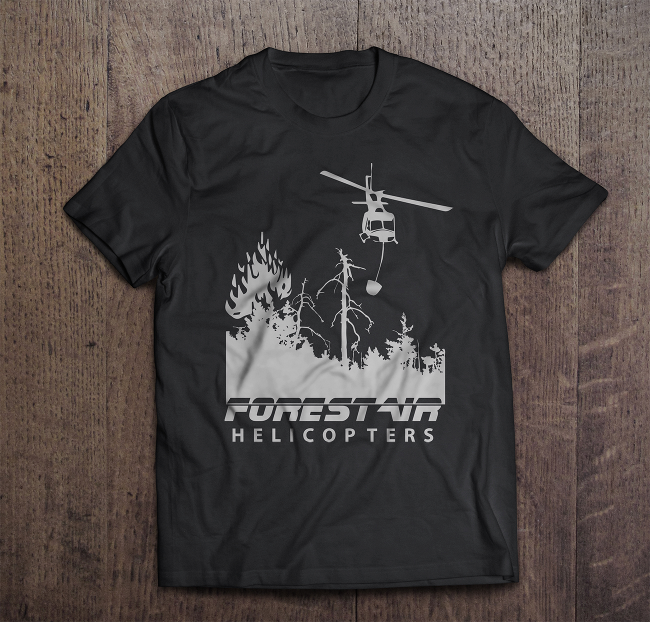 Design de T-shirt par Eugeniy Sosunov pour Forest Air Helicopters | Design #13135570