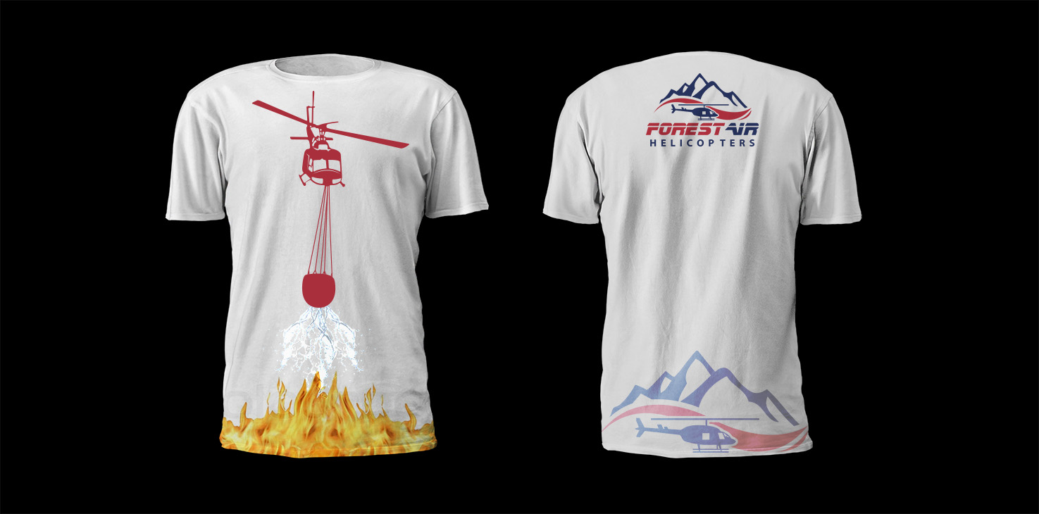 T-shirt Design by 24designsolution for Forest Air Helicopters | Design #13163305
