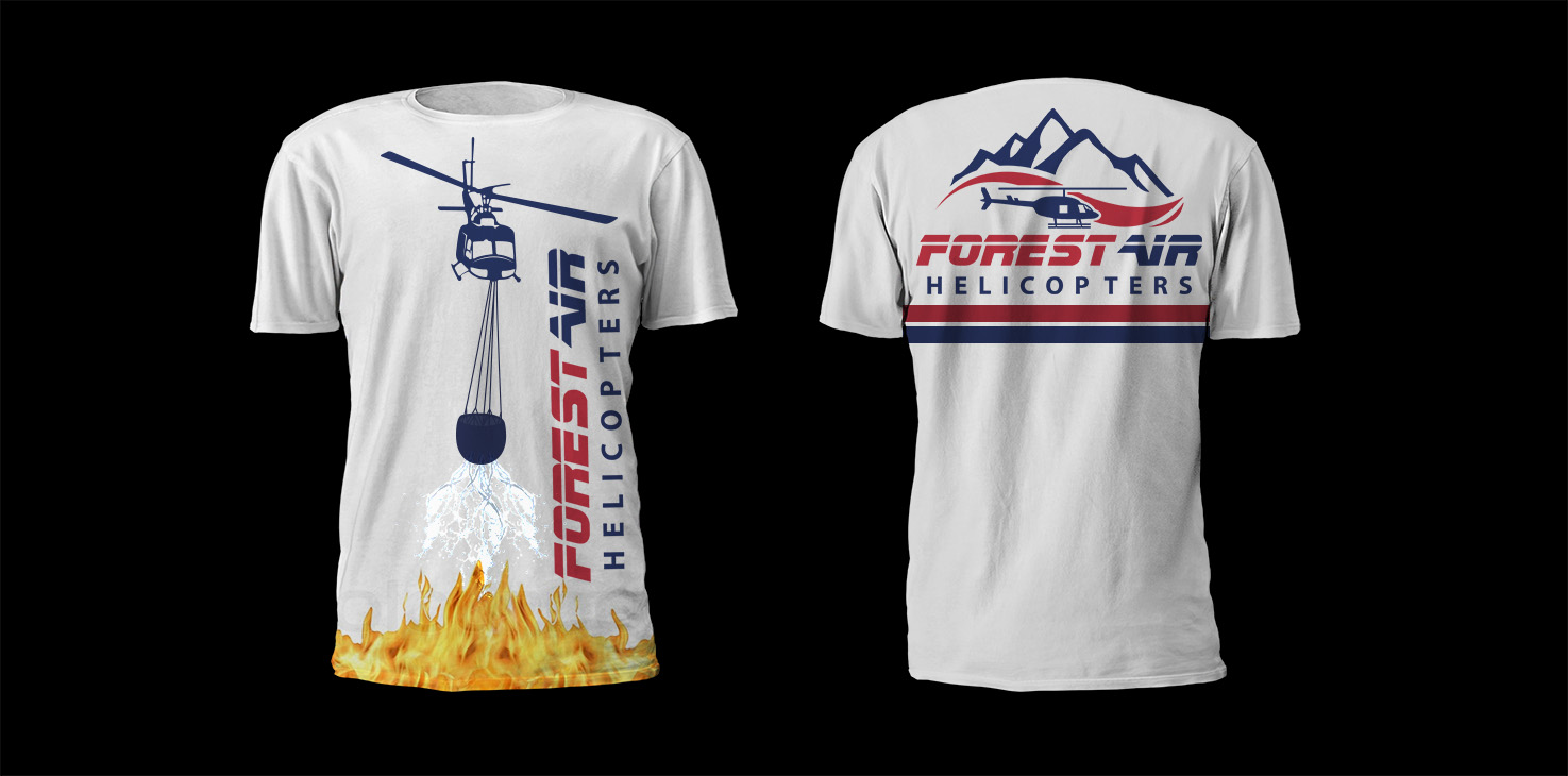 T-shirt Design by 24designsolution for Forest Air Helicopters | Design #13163310