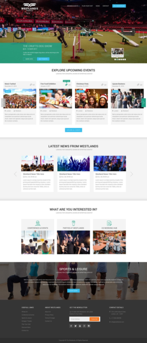 Event Website Design | Web Design par JustACreative1