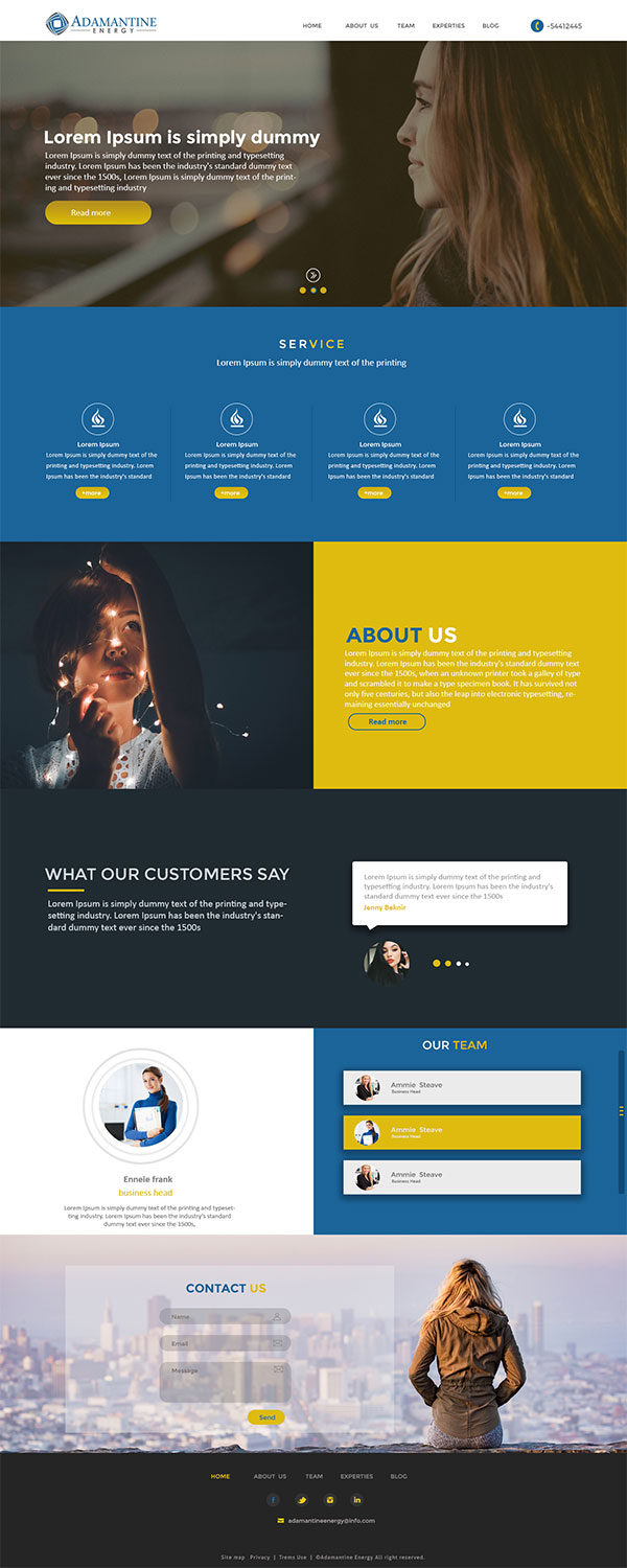 WordPress-Design von TheCodeWire für Adamantine Energy | Design #13167799