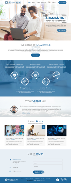 Design Wordpress par rightway pour Adamantine Energy | Design : #13149230