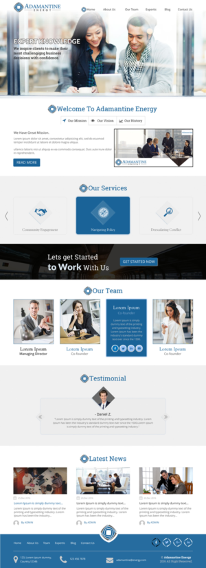 Design Wordpress par rightway pour Adamantine Energy | Design : #13149238