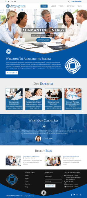 Design Wordpress par rightway pour Adamantine Energy | Design : #13149252