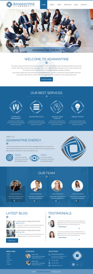 Design Wordpress par rightway pour Adamantine Energy | Design : #13165979