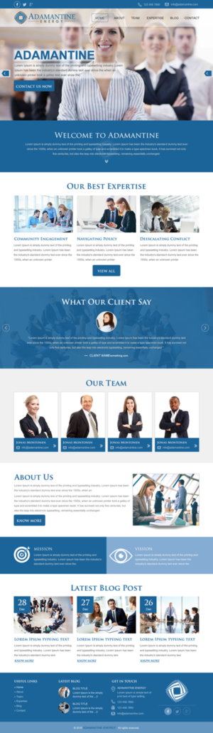 Design Wordpress par rightway pour Adamantine Energy | Design : #13165981
