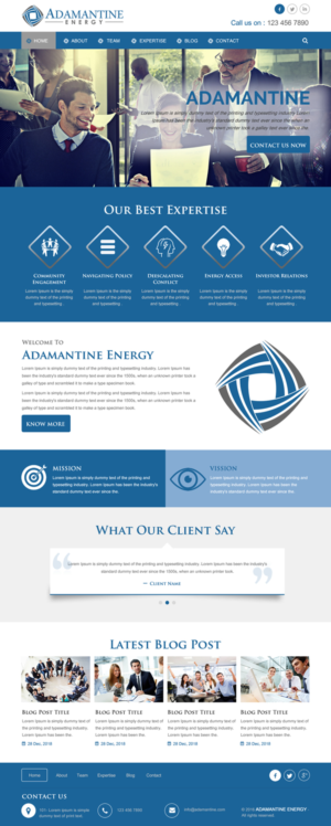 Design Wordpress par rightway pour Adamantine Energy | Design : #13165983