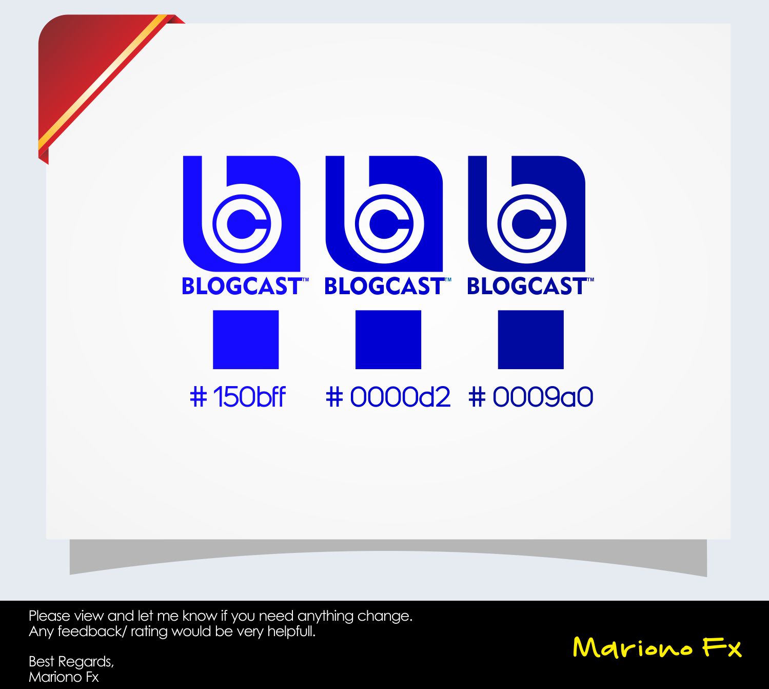 Diseño de Logo por Mariono Fx para Blogcast.com | Diseño #13145230