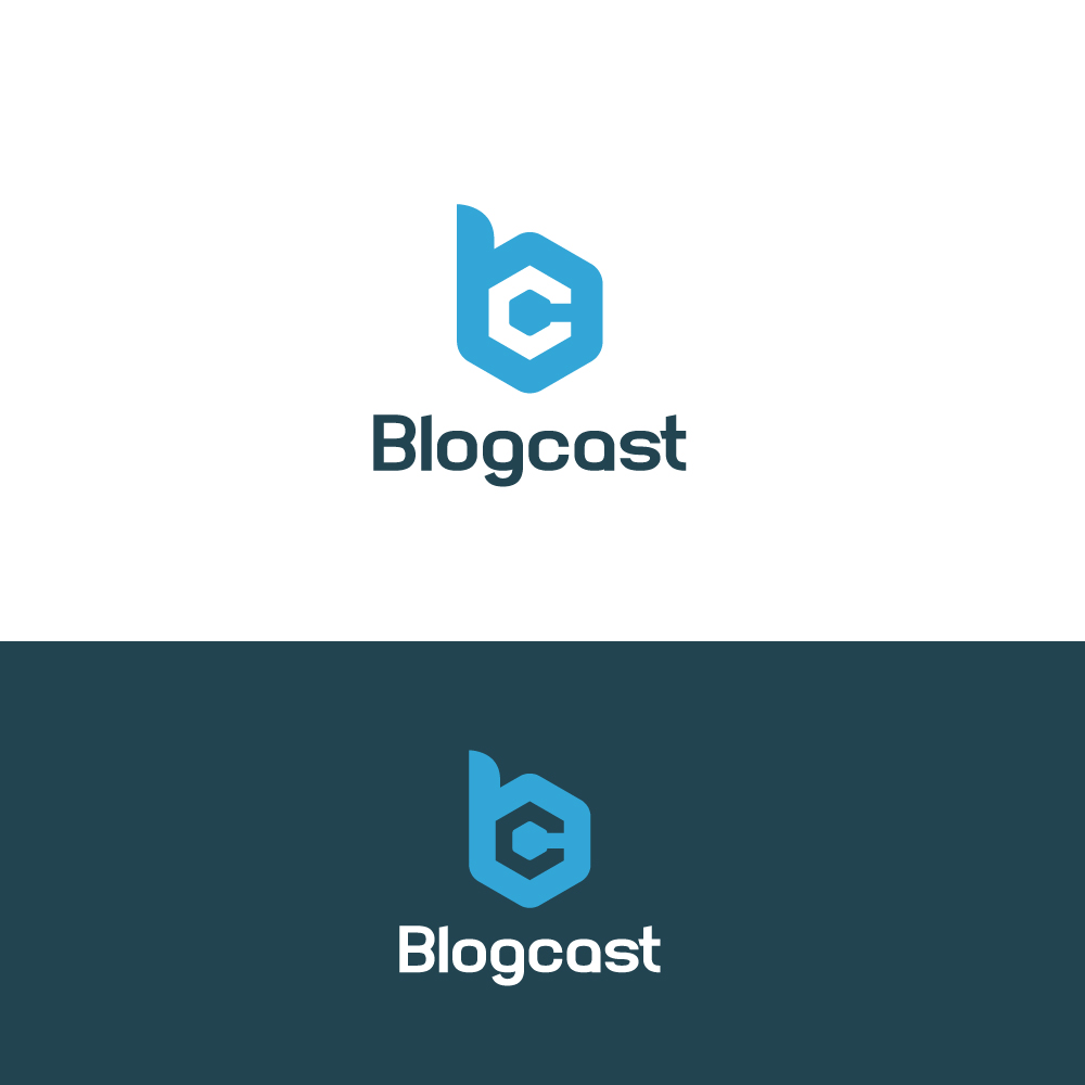 Logo Design by @vorbys for Blogcast.com | Design #13186975