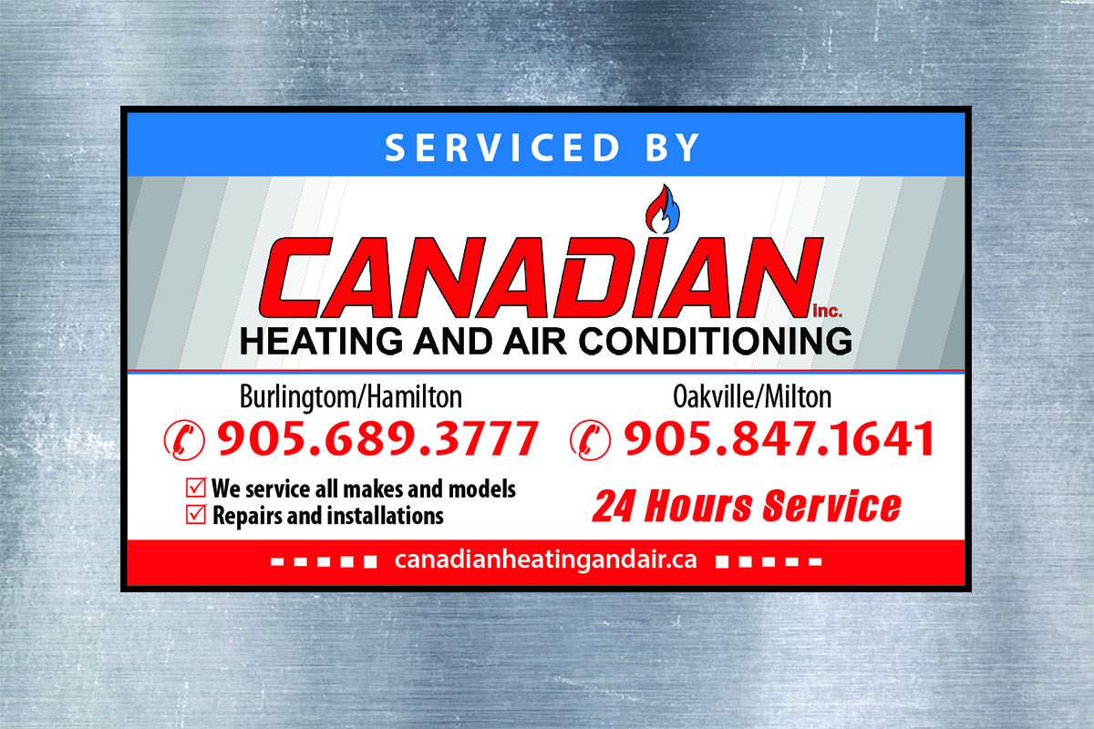 Sticker Design by Venus L. Penaflor for Canadian heating and air conditioning | Design #13327157