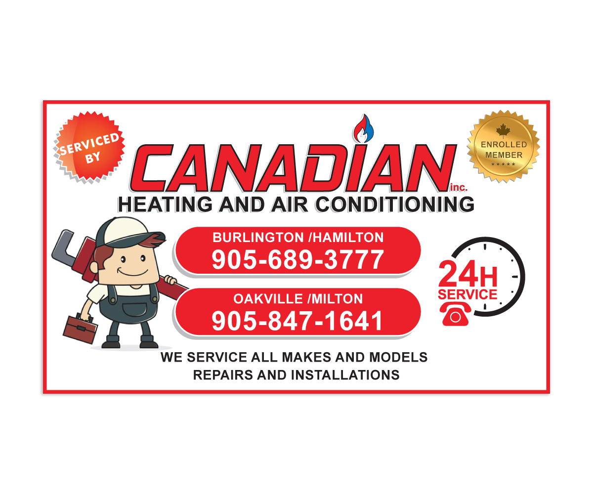 Sticker Design by digi-b for Canadian heating and air conditioning | Design #13352482