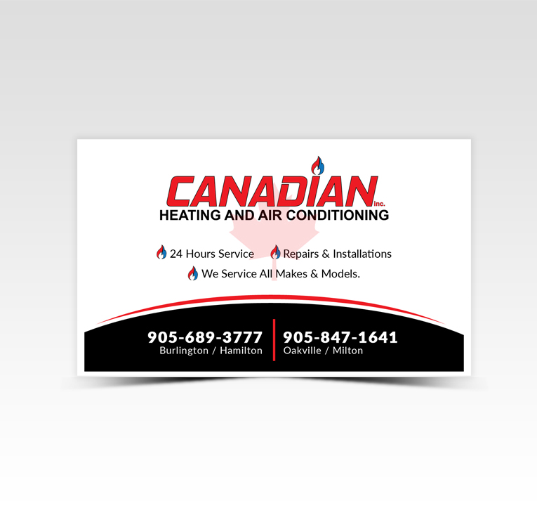 Design Autocollant par Pointless Pixels India pour Canadian heating and air conditioning | Design #13360667