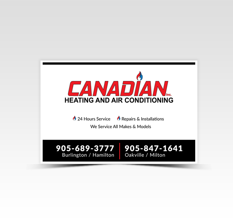 Sticker Design by Pointless Pixels India for Canadian heating and air conditioning | Design #13367589