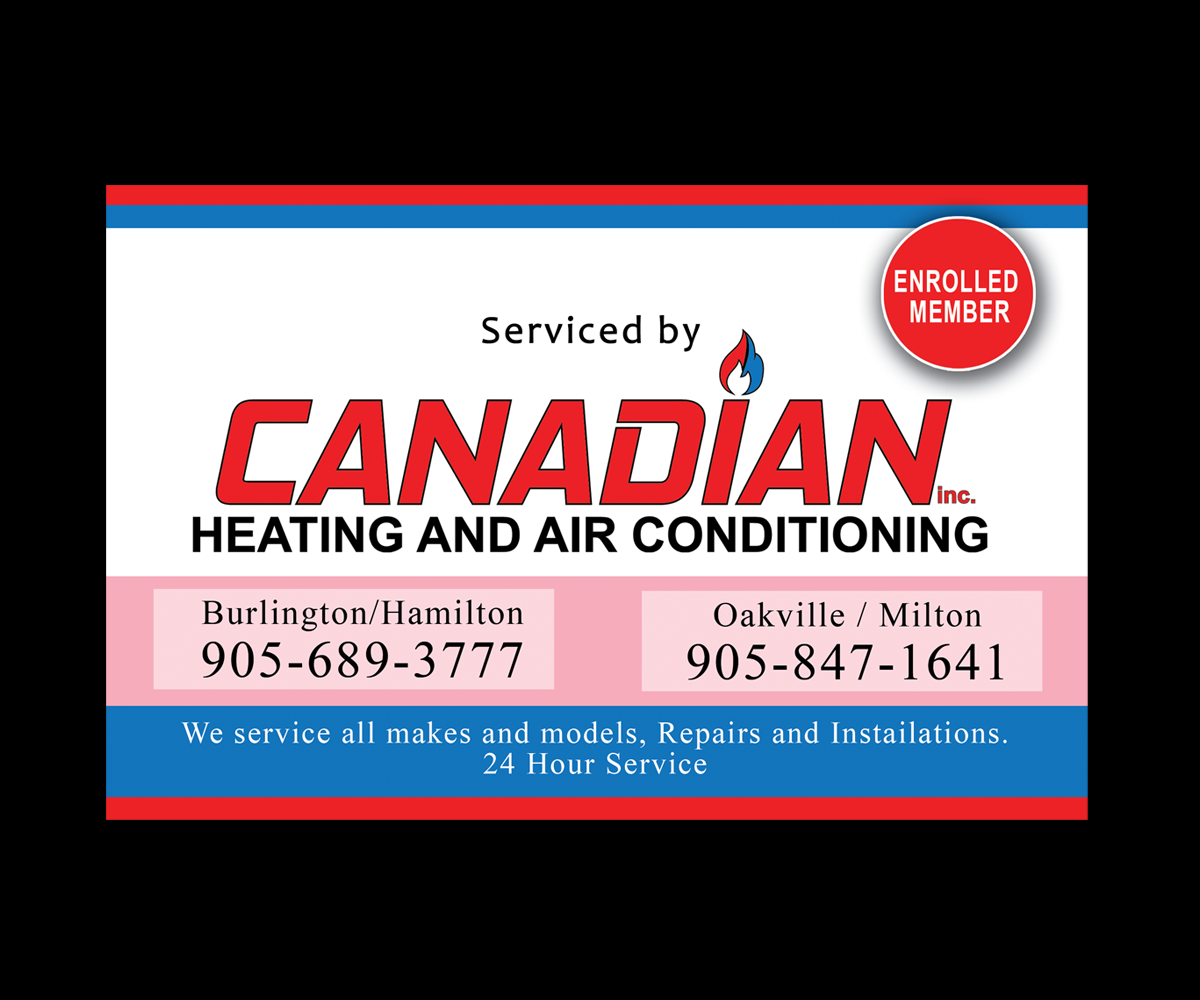 Sticker Design by bijuak for Canadian heating and air conditioning | Design #13373593