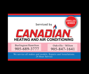 Sticker Design by bijuak for Canadian heating and air conditioning | Design: #13373593
