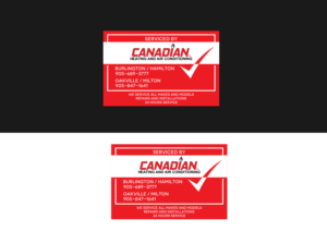 Sticker Design by Gita. for Canadian heating and air conditioning | Design: #13307001