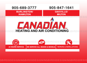 Sticker Design by Designing Birds for Canadian heating and air conditioning | Design: #13347420