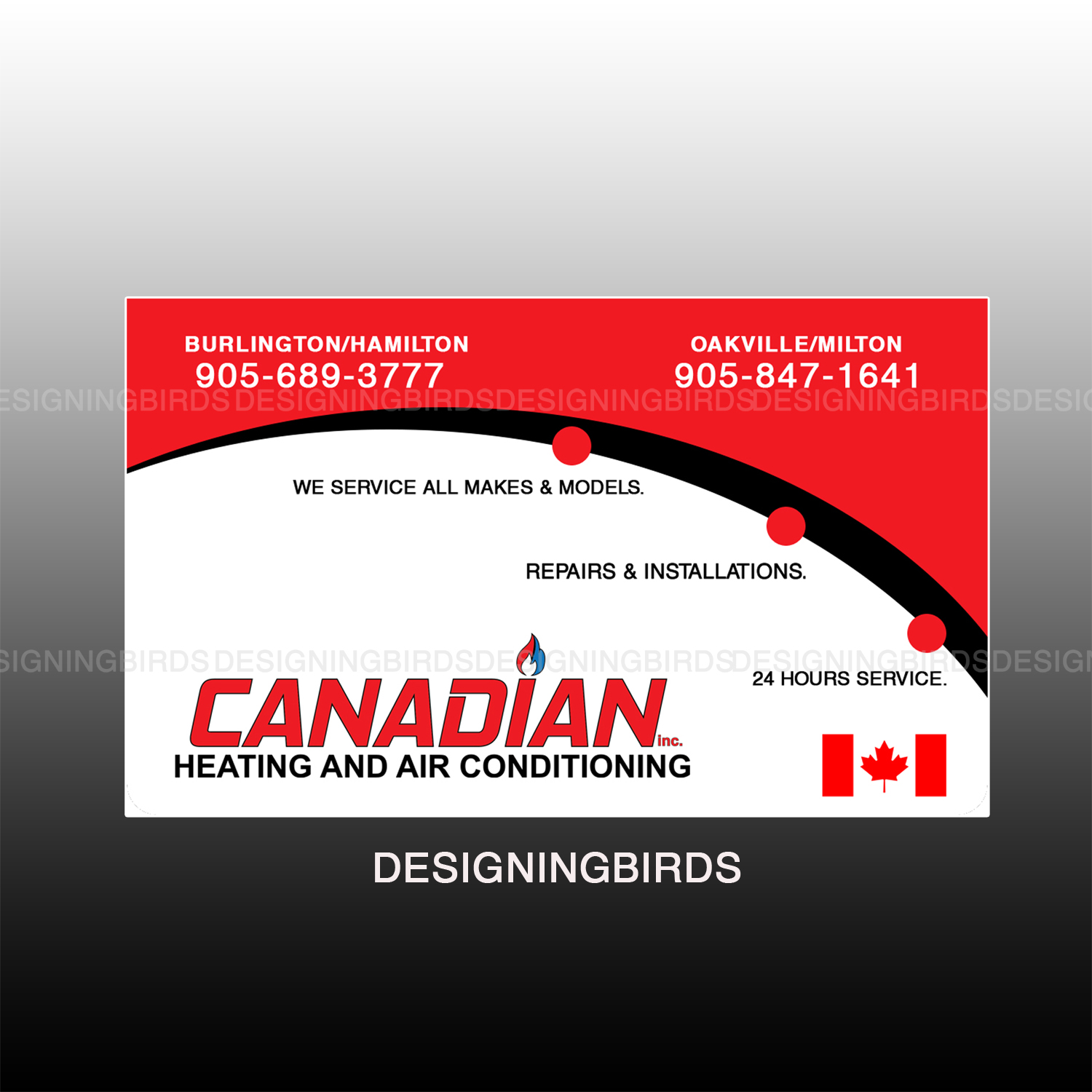 Diseño de Sticker por Designing Birds para Canadian heating and air conditioning | Diseño #13355833